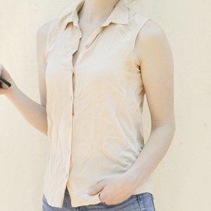 Everlane 100% Silk Rose Blouse